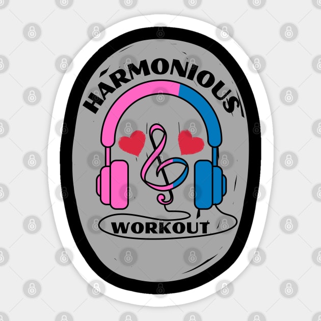 Harmonious Workout music for the gym lovers Sticker by Shean Fritts 